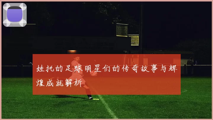 姓托的足球明星们的传奇故事与辉煌成就解析
